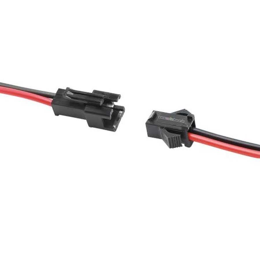 2 Pin Plug Male and Female Connector Pair