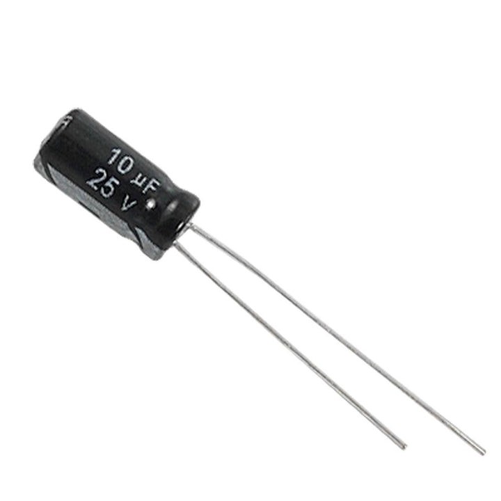 10uF 25V 4 x 7 Electrolytic Capacitor (Pack of 5)
