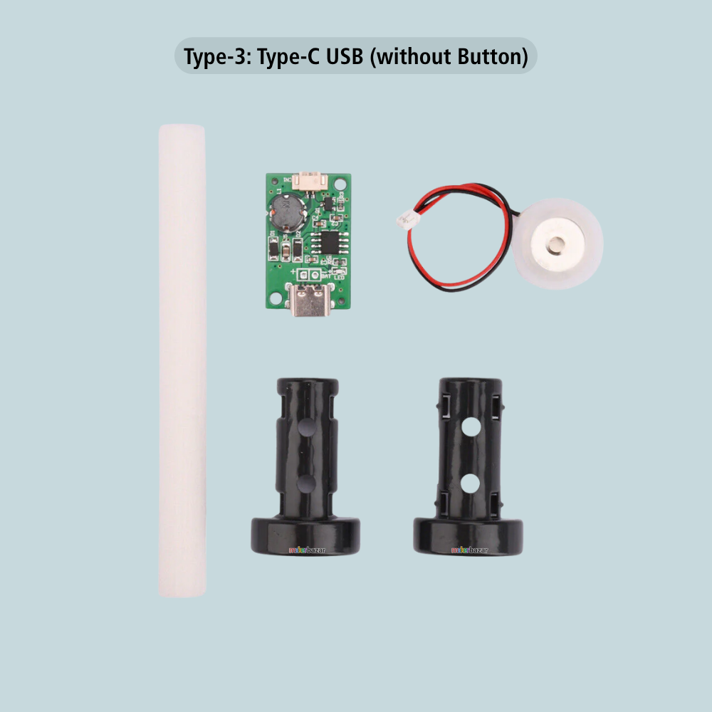 5VDC 108KHz Humidifier/Mist Maker USB Spray Module (Without Button)