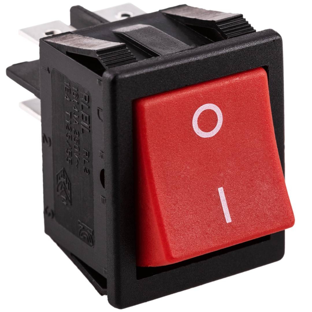 Rocker Switch 16A 4 Terminals DPST (BIG)